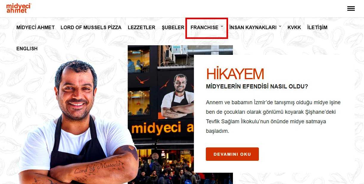 Midyeci Ahmet Bayilik Şartları ve Ücreti - Başvuru Formu midyeci ahmet bayilik