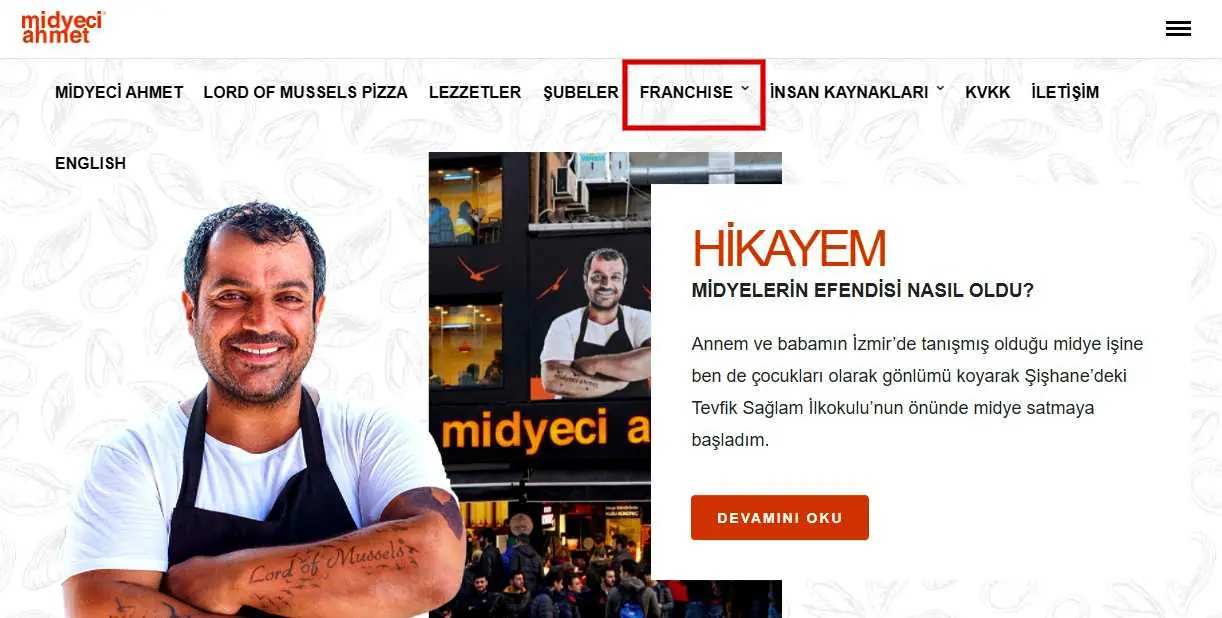 Midyeci Ahmet Bayilik Şartları ve Ücreti - Başvuru Formu midyeci ahmet bayilik