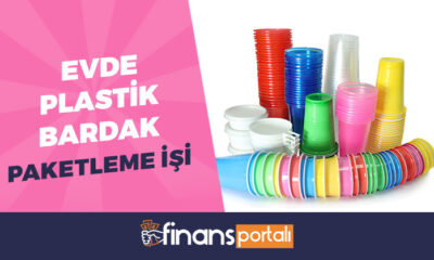 evde plastik bardak paketleme işi