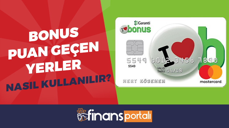 bonus puan geçen yerler