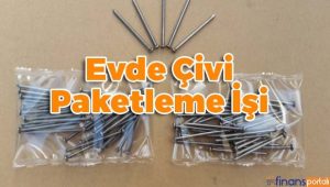 Evde Çivi Paketleme İşi - EN AZ 13.000 TL Kazanın Evde Çivi Paketleme İşi Nedir