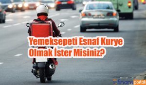 yemeksepeti esnaf kurye olmak