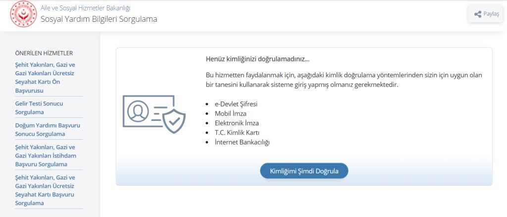 Aile Destek Programı Başvurusu
