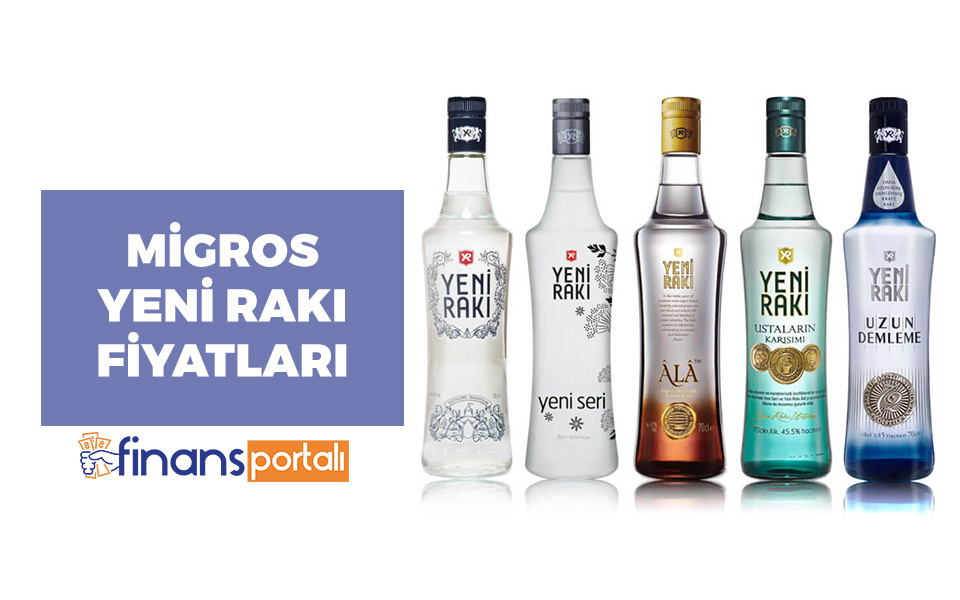 Migros Rakı Fiyatları 2023 - EFE, BEYLERBEYİ, YENİ RAKI… migros yeni rakı fiyat listesi