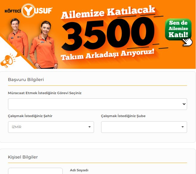 Yeni Köfteci Yusuf Maaşları - Çalışma Şartları 2023 Köfteci Yusuf İş Başvurusu
