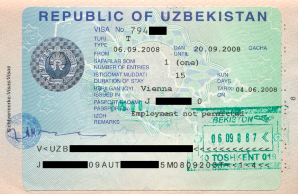 özbekistan çalışma vizesi