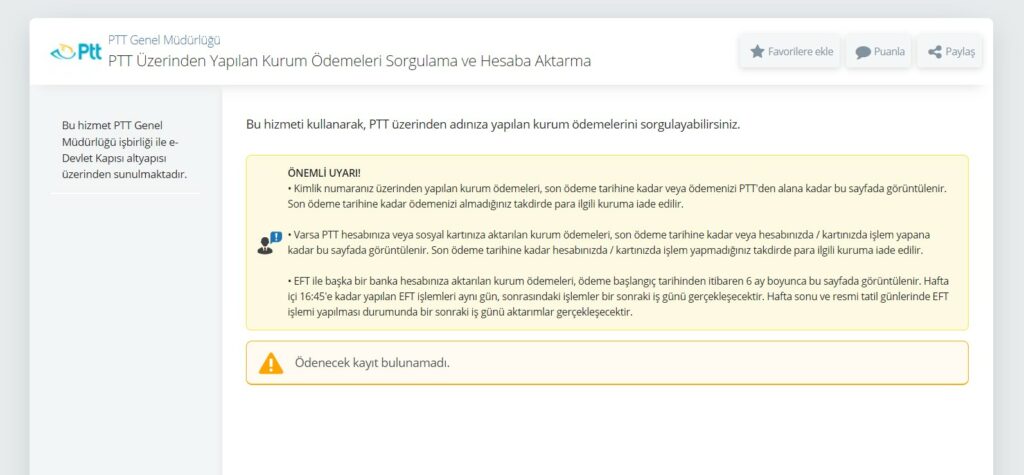 ptt adıma yatan para sorgulama